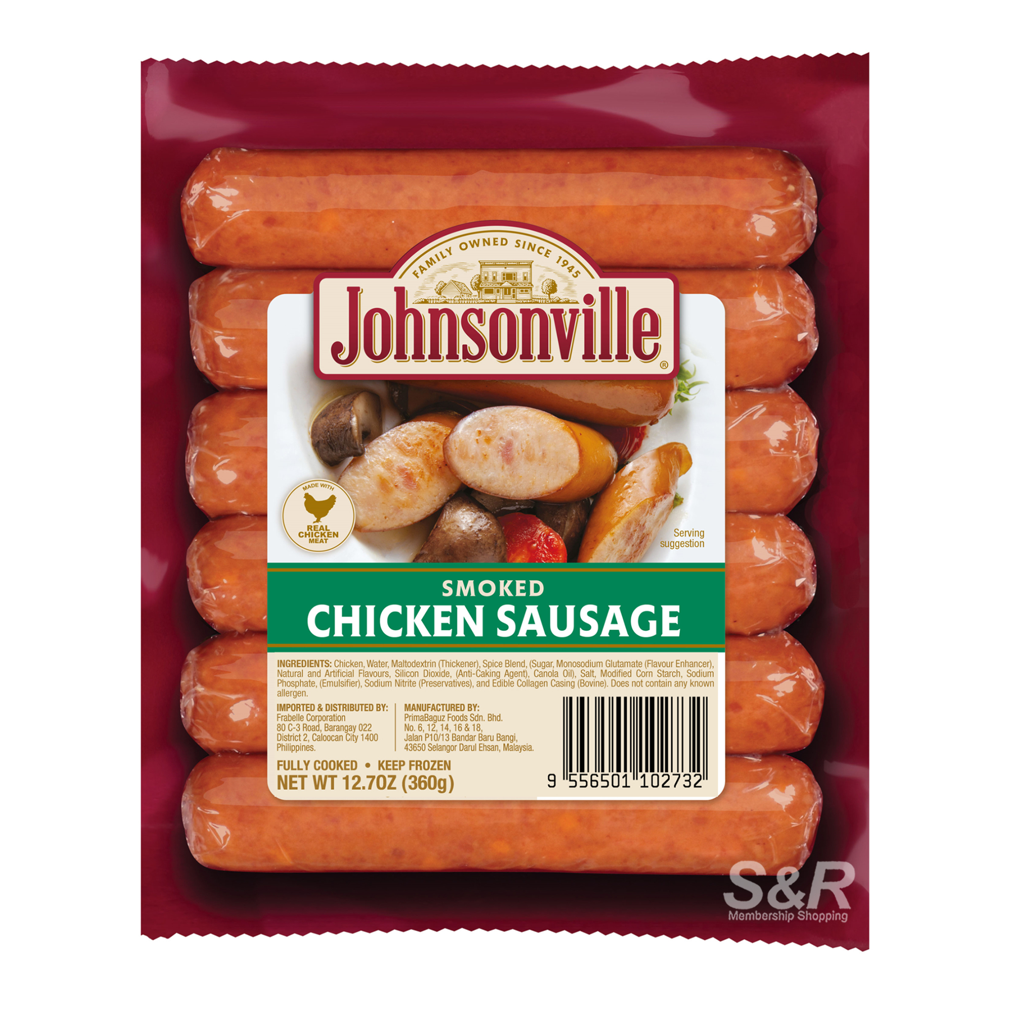 Johnsonville Smoked Chicken Sausage 360g Johnsonville Smoked Chicken Sausage 360g